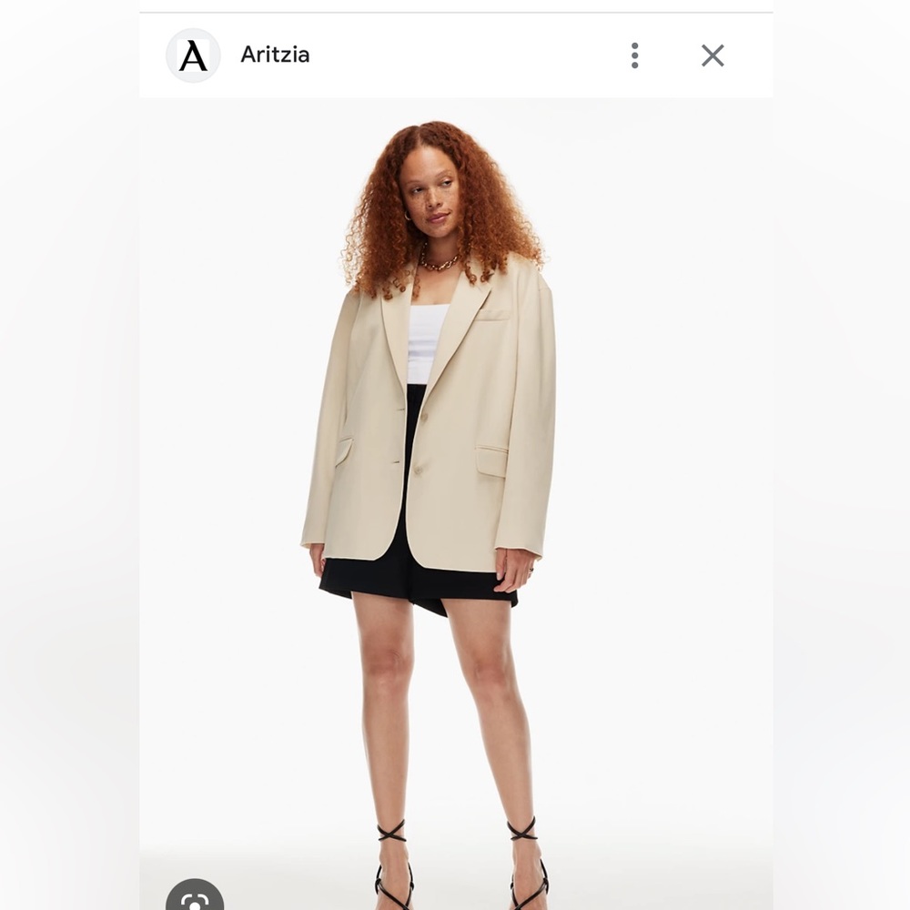 Aritzia Babaton Vogue Blazer, size 3, NWOT, matte pearl